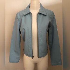 Wilson’s Leather Sky Blue Leather Jacket